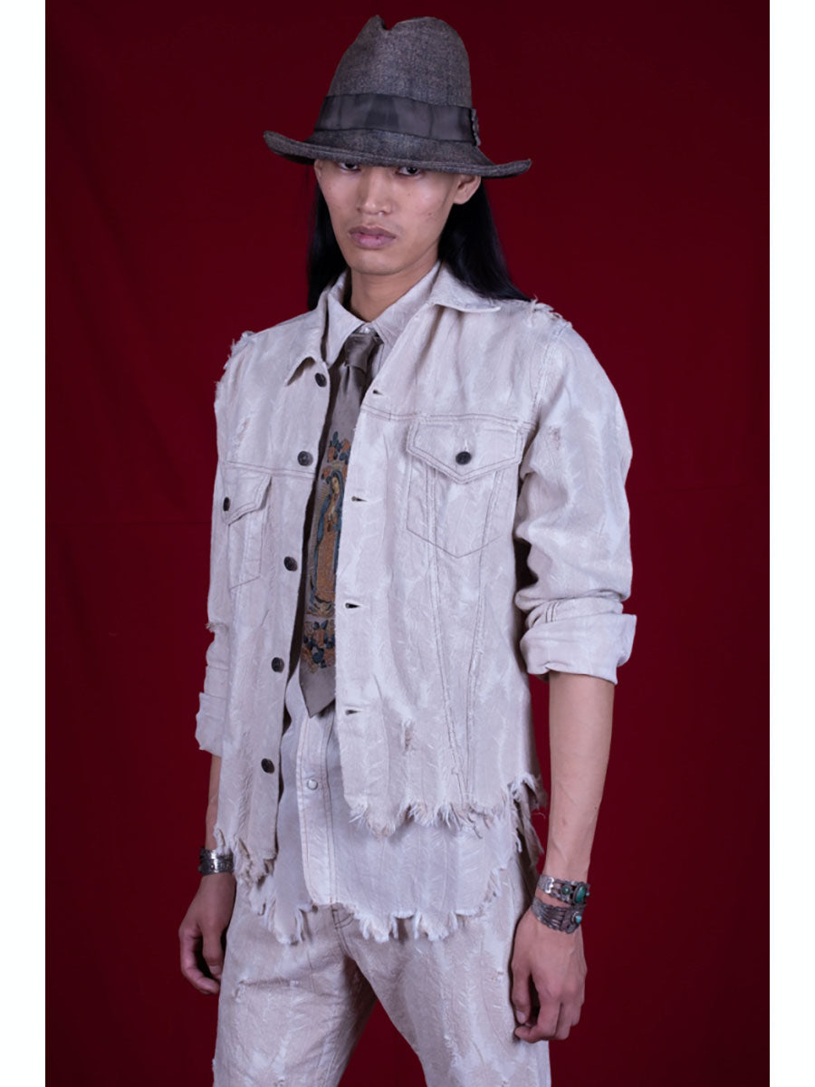 Aging Paper Canvas Fedora Hat
