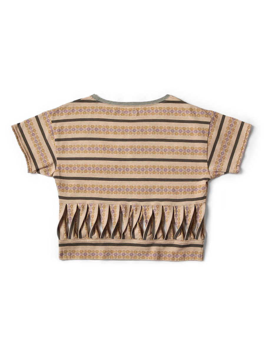 Sunrise Jacquard Border Jersey Abeko Bear T