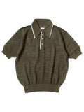 12G Mesh Knit Carol Polo - Khaki