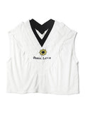 Tenjiku Trefle Sleeveless T (BUD FLOWER pt) - White x Black