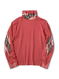 Ortega Jersey High Neck Long T (Neck Ortega) - Red
