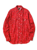 MURASHI-CHING COOKIE Bandana Pattern Husky Western Shirt - Red