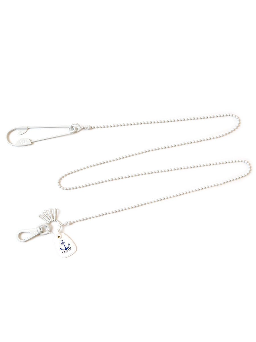 Brass Lacquer Anchor Snood Chain - White