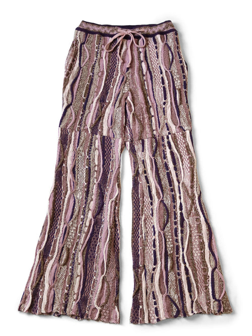7G Knit GAUDY Flare Pants - Pink