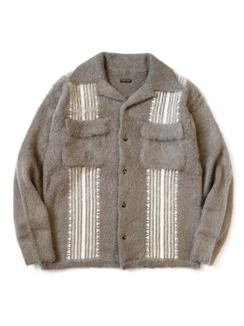 7G Mohair Knit Board Shirt - Moka Beige