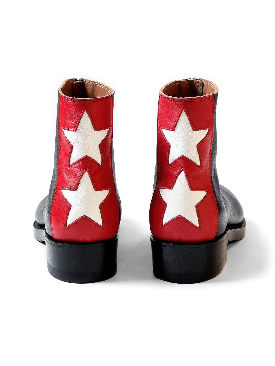 Leather ZIP UP Cafe Race Frisco Boots