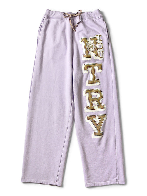 30/--brushed back sweat pants (N_TRYpt) - Light Purple