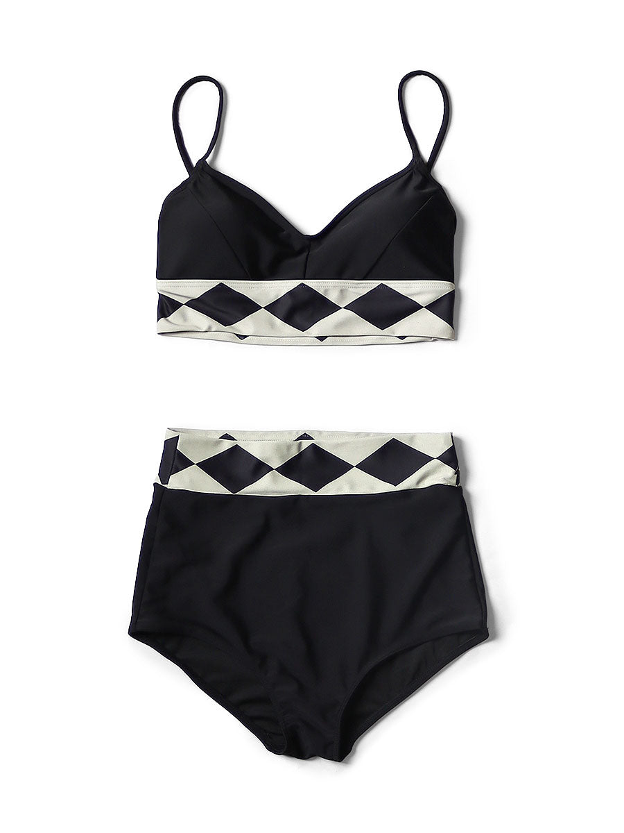 Cafe Racer Swim Suit - Black