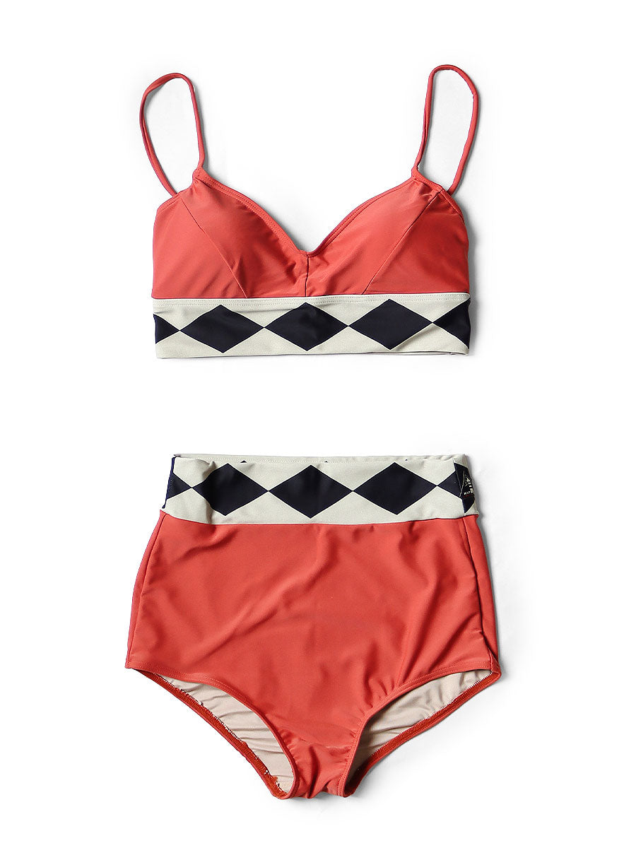 Cafe Racer Swim Suit - Orange