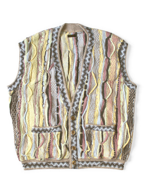 7G Knit GAUDY DAD'S Vest - Yellow