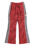 Smooth Jersey COOKIE Bandana Pattern Track Pants - Red
