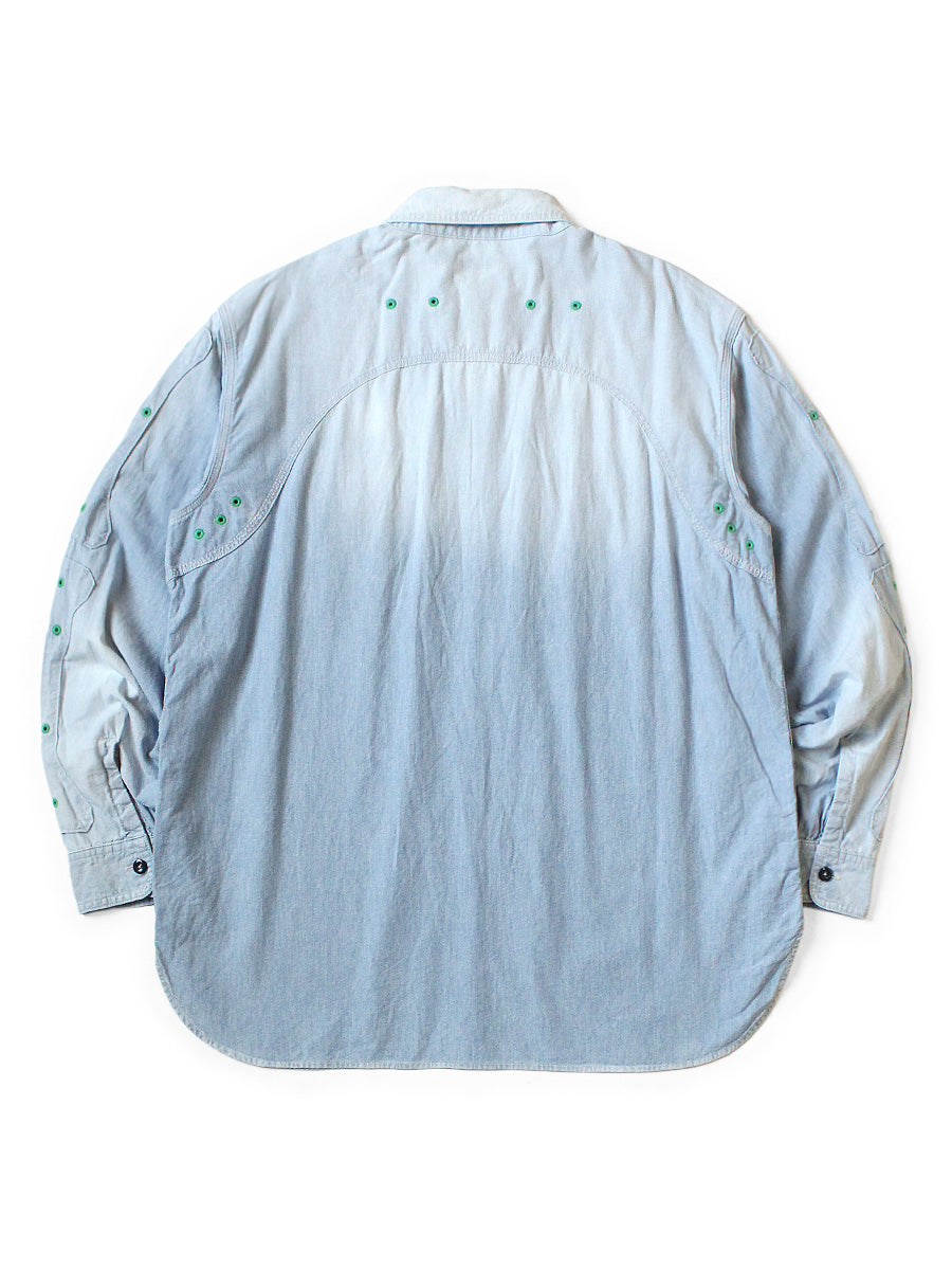 Chambray BONE Patch Ventilator Work Shirt