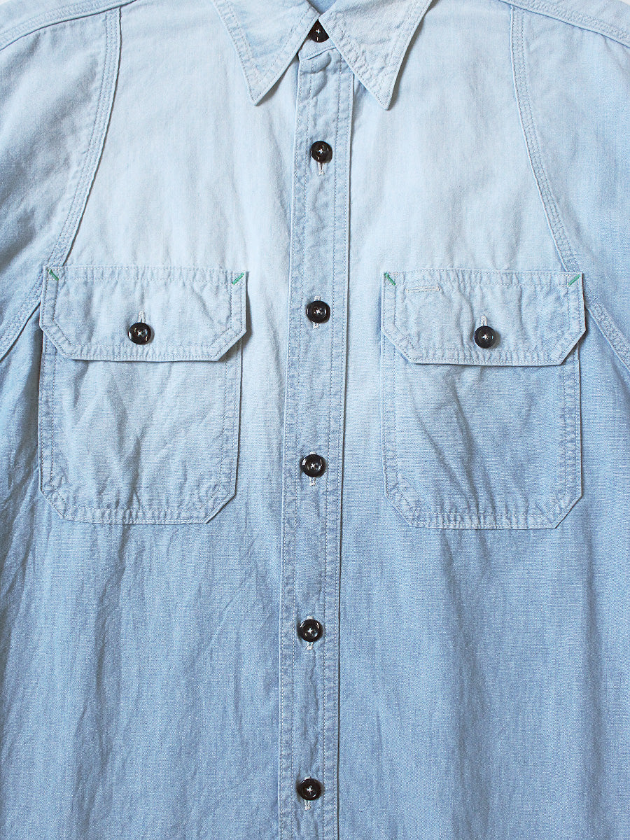 Chambray BONE Patch Ventilator Work Shirt