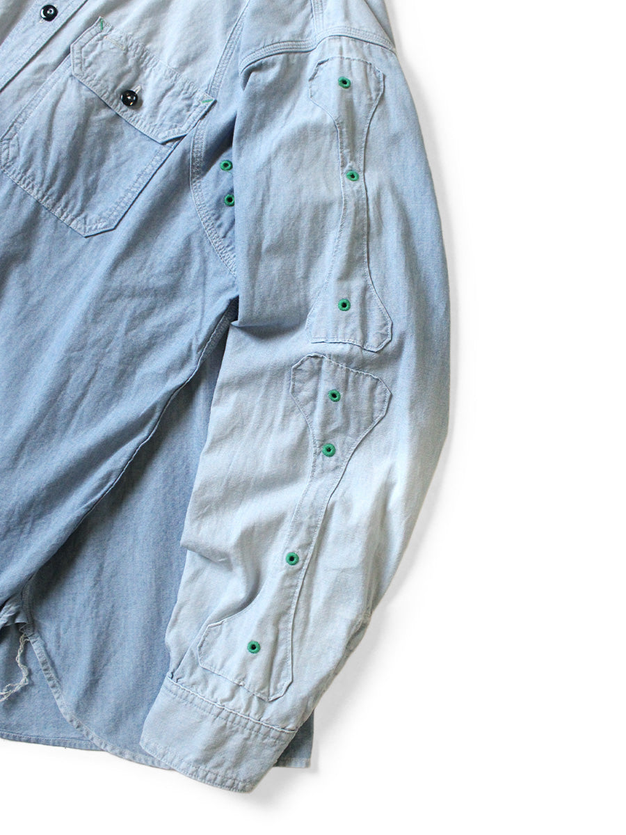 Chambray BONE Patch Ventilator Work Shirt