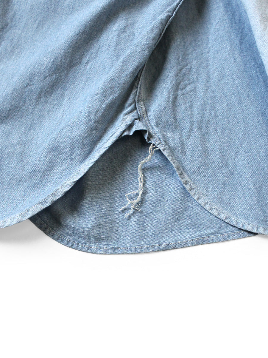 Chambray BONE Patch Ventilator Work Shirt
