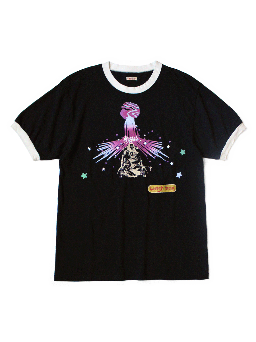 20/-Terry Ringer T (Laundry Max Chief pt) - Black