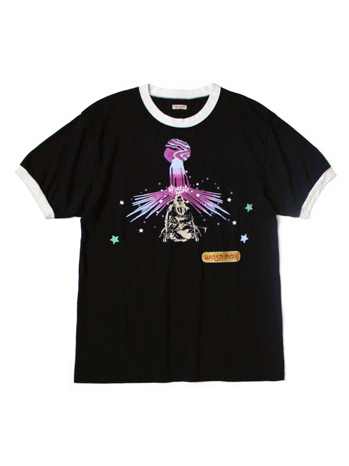 20/-Terry Ringer T (Laundry Max Chief pt) - Black