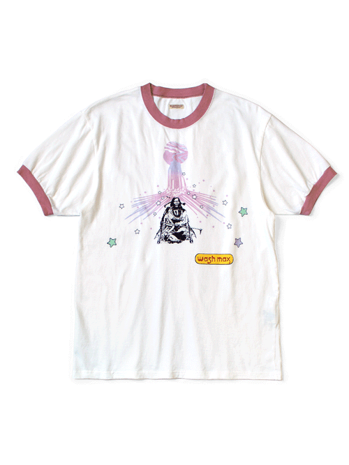 20/-Terry Ringer T (Laundry Max Chief pt) - White