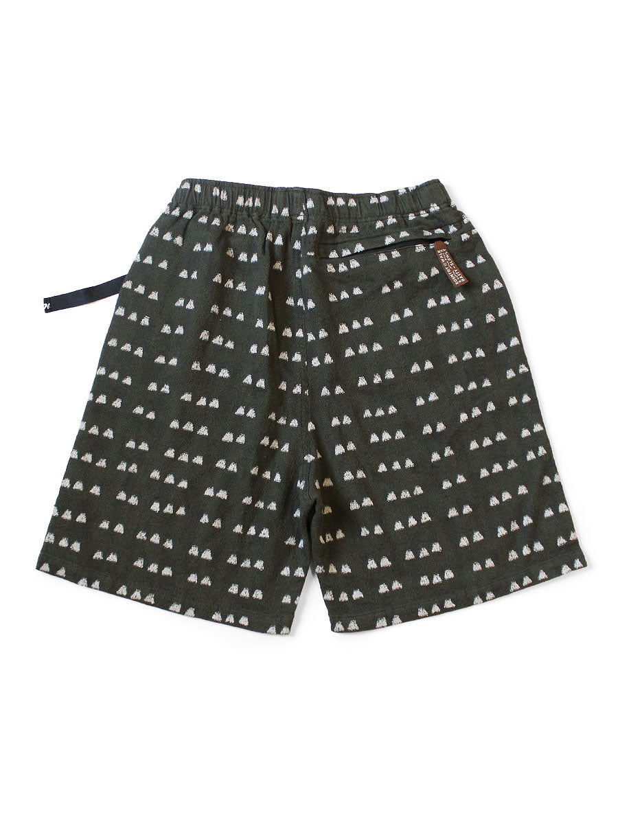 Cotton Iris Pattern Easy Short Pants