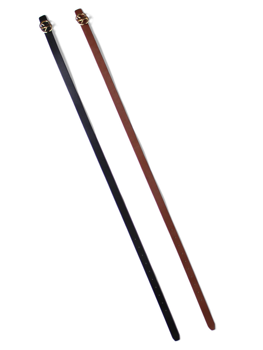 Leather DD buckle belt