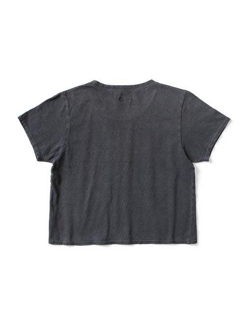 20/-Tencel Cropped T (PECKISH Rain Skull pt)
