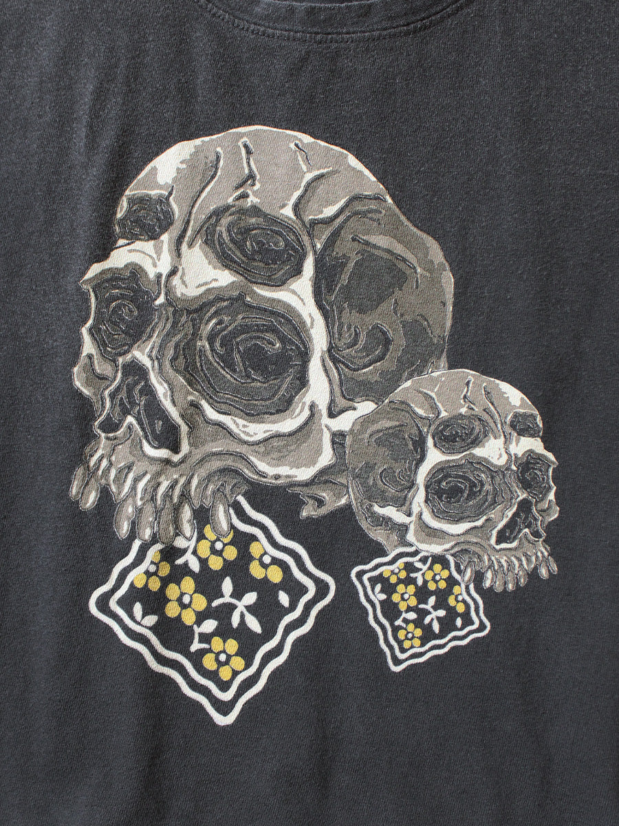 20/-Tencel Cropped T (PECKISH Rain Skull pt)