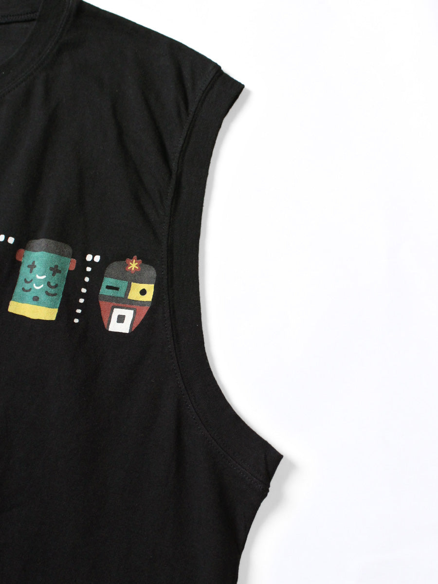 20/-Cotton Sleeveless BIG-T(PECKISH & Cacina pt)