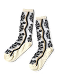 200 pieces Moulin quilt pattern sheer socks - White