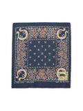 fastcolor selvedge bandana (ANTLER NAJA) 15x15 - Navy