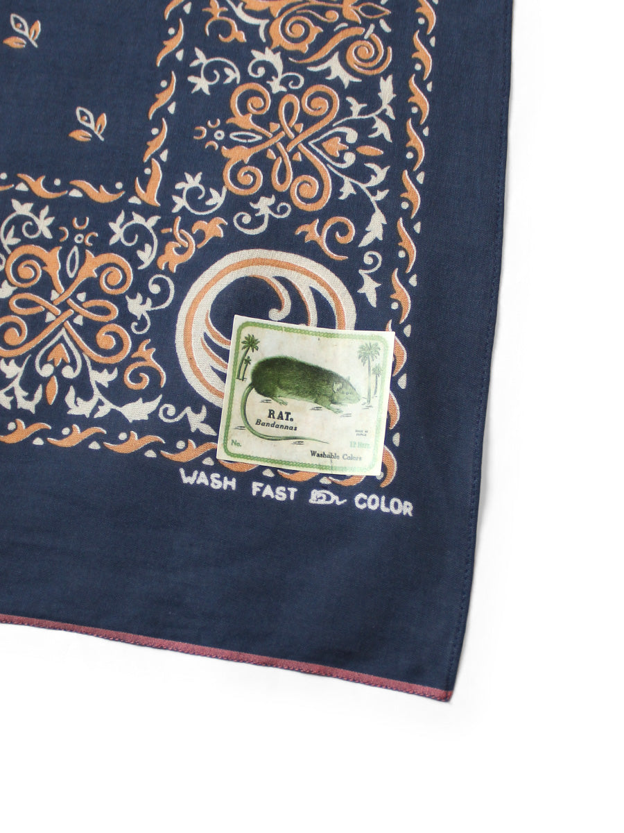 fastcolor selvedge bandana (ANTLER NAJA) 20x20