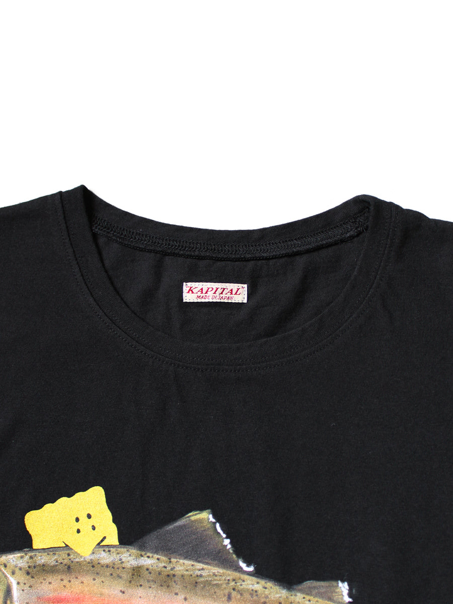 20/-Tencel Cropped T (1 Trout PECKISH RAINBOWYpt)