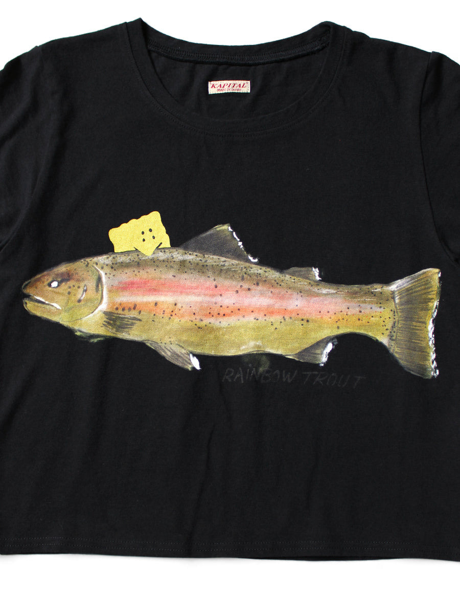 20/-Tencel Cropped T (1 Trout PECKISH RAINBOWYpt)