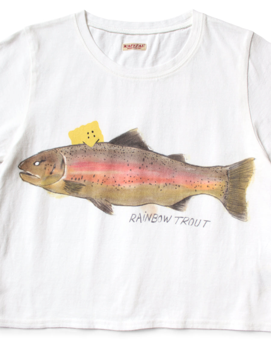 20/-Tencel Cropped T (1 Trout PECKISH RAINBOWYpt)