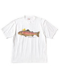 20/- Jersey Crew T (1 Fish PECKISH RAINBOWYpt) - White