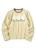 20/-Cotton Crew Long T (`A`SHEEPpt) - Beige