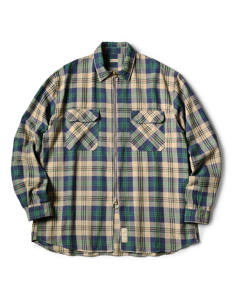 Columbia Check Drizzler Work Shirt - Green