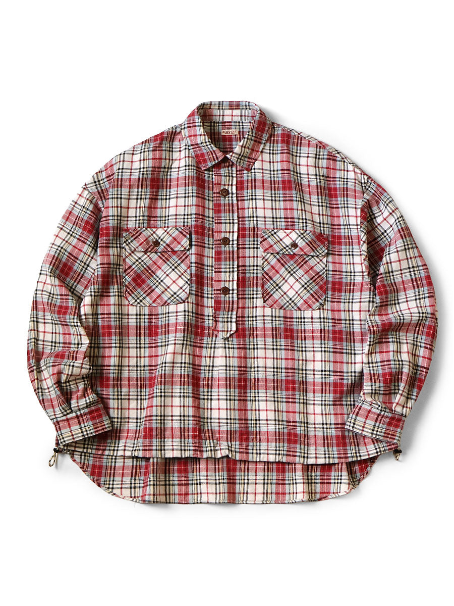 Columbia-Check Shirt Anorak - Red