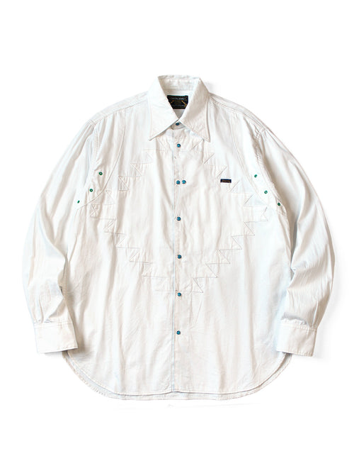 5.5oz White Denim Thunderbird Husky W... - White