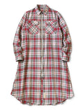 Columbia Check Drizzler Work Shirt Dress - Red