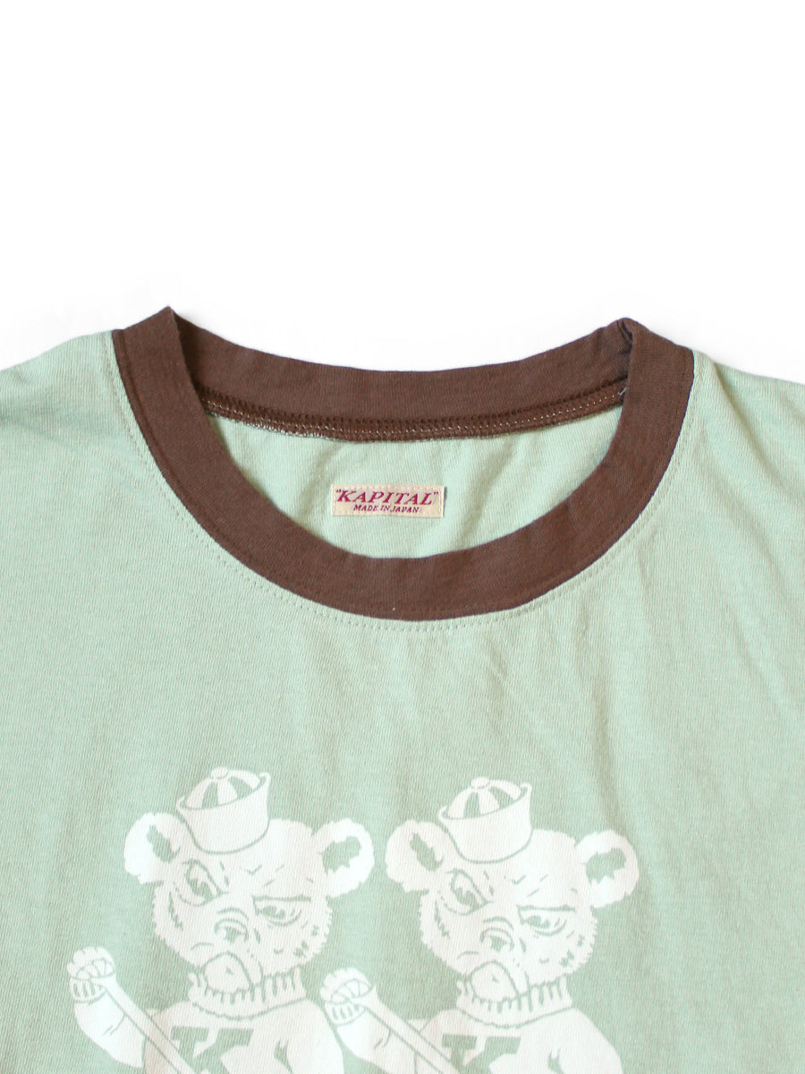 20/- Cotton Ringer T (`K`BEARpt)