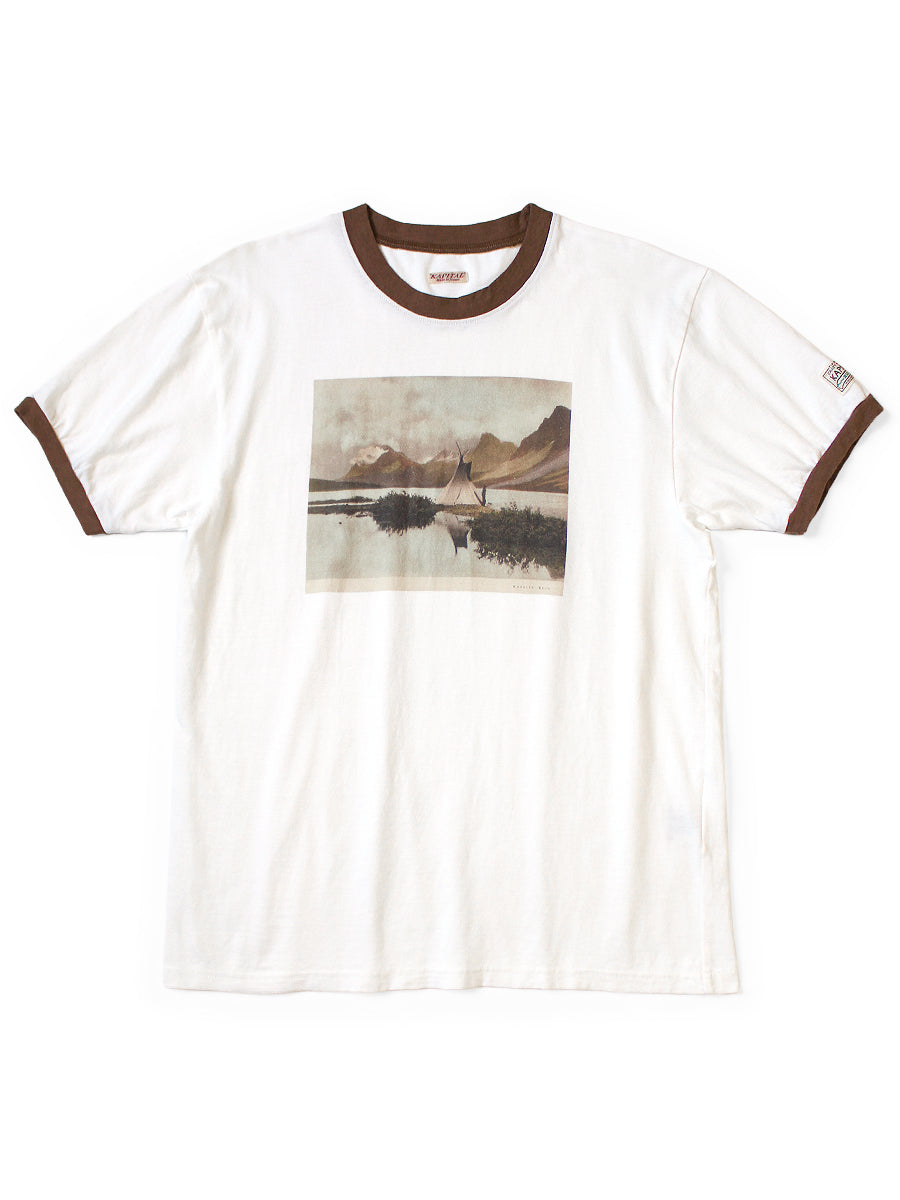 20/- Jersey Ringer T (Yellowknife pt) - White