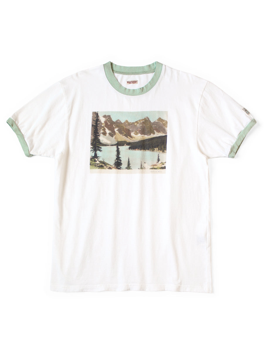 20/-Tenjiku Ringer T (Sambo Lake pt) - White