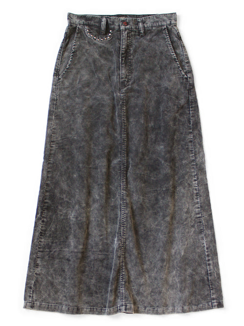 14W Corduroy Boogie Day High Waist Maxi... - Black
