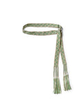 Macrame Maxi Belt (Chippewa Basket Mountain...) - Green x Gold