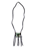 Leather Pueblo Rain Charm - White