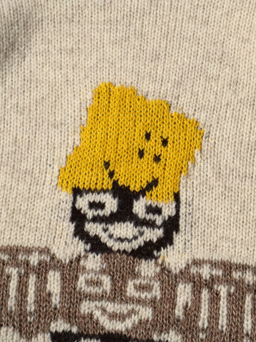 5G Wool PECKISH Totem Pole High Neck Sweater
