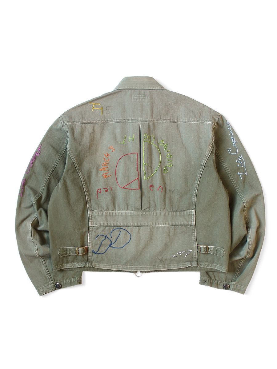 Herringbone Hunter Drizzler JKT (Memorial Embroidery ...
