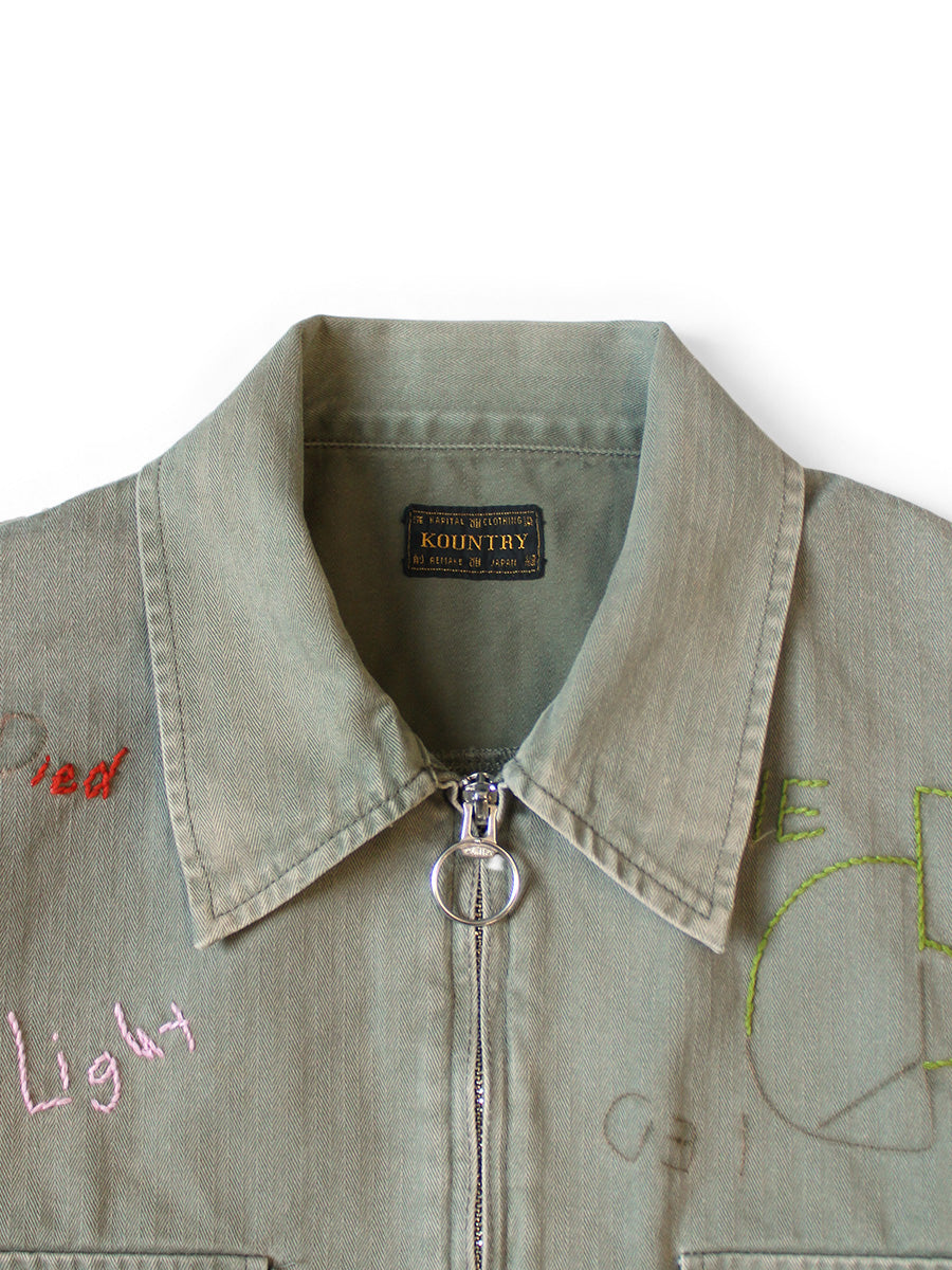 Herringbone Hunter Drizzler JKT (Memorial Embroidery ...