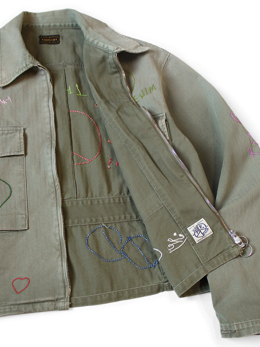Herringbone Hunter Drizzler JKT (Memorial Embroidery ...