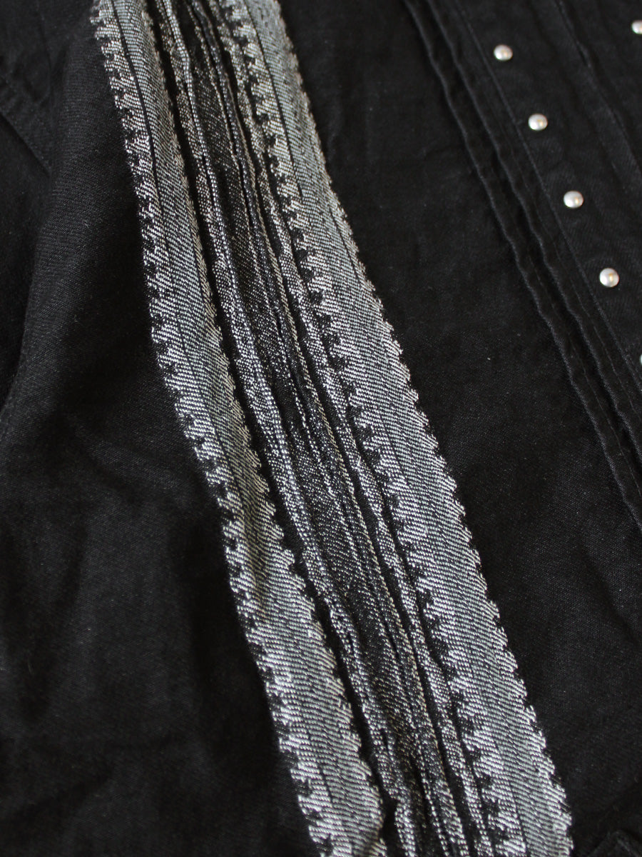 12oz Arrow Pattern Jacquard Denim Drizzler JKT